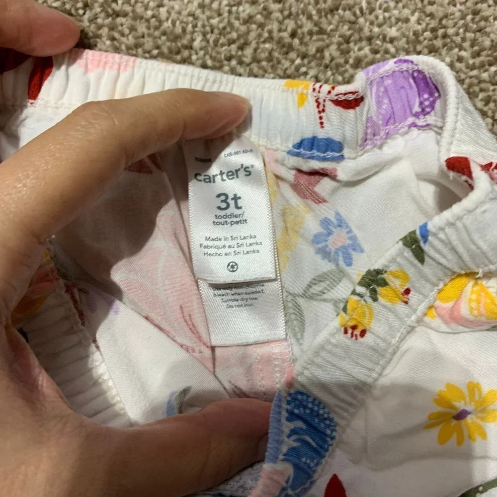 Carter's Flowy Floral Print Shorts - 3T